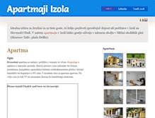 Tablet Screenshot of apartmaji-izola.com